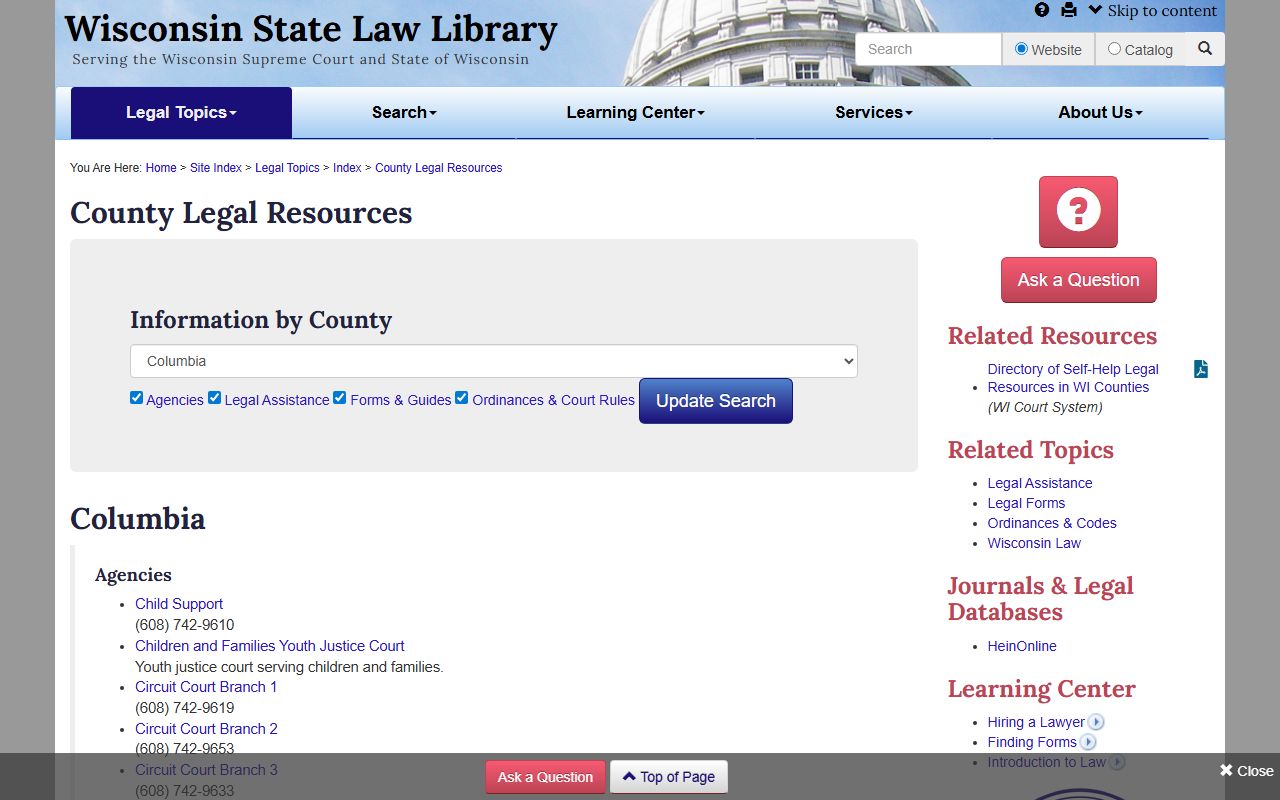 Columbia County criminal court records