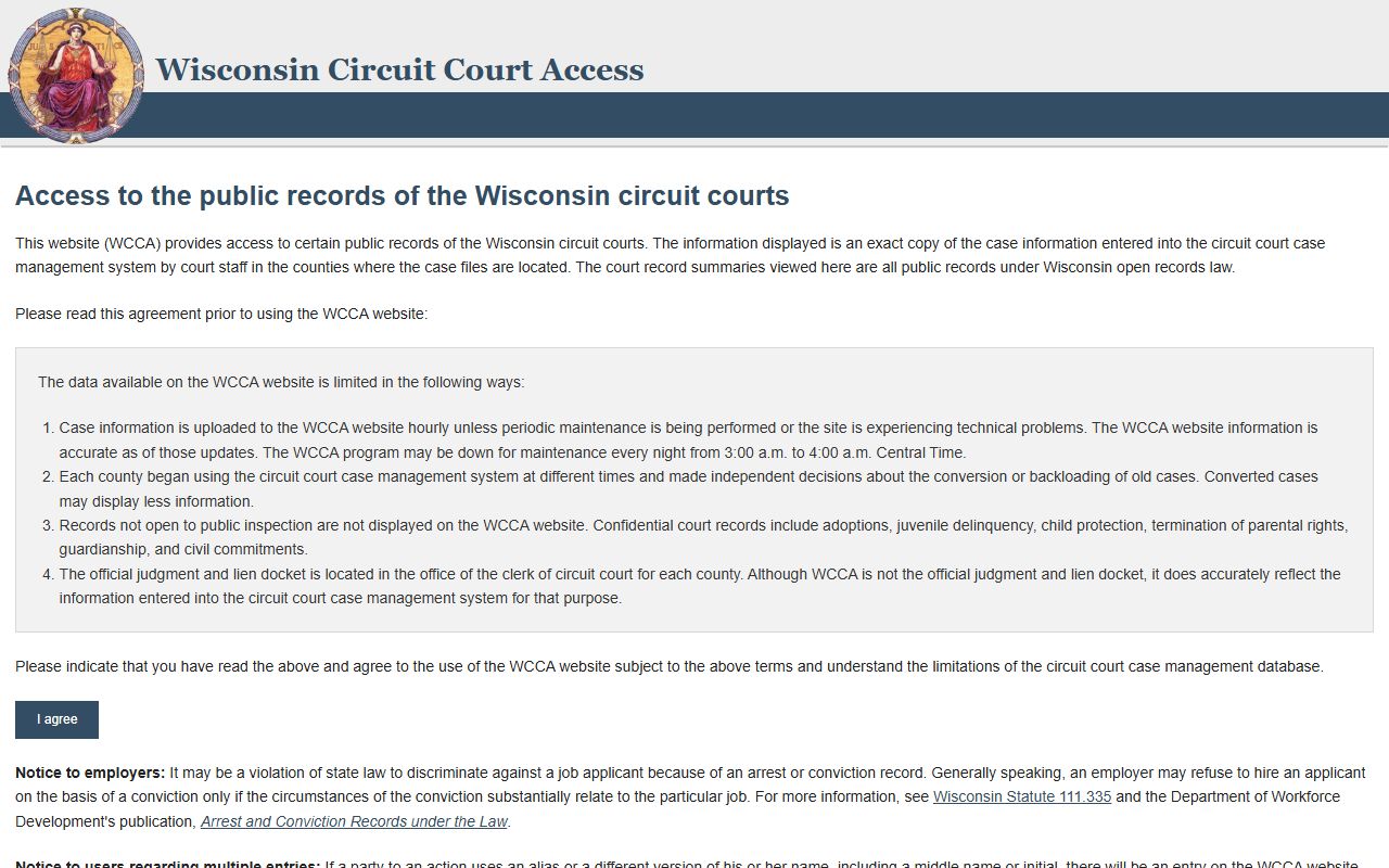 Wisconsin Criminal Court Records